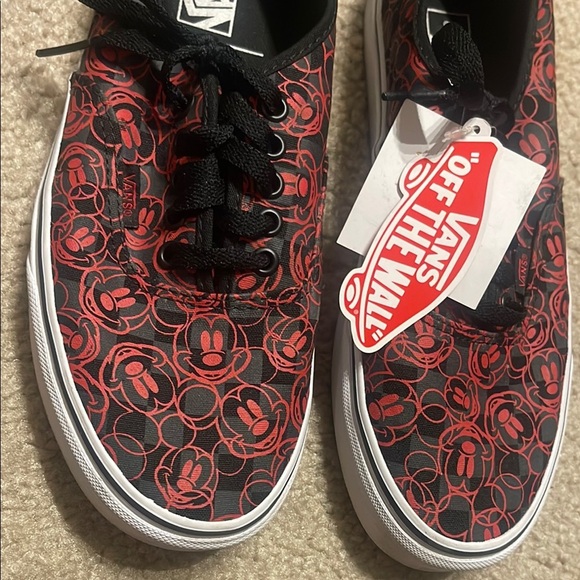Disney Mickey (checkered) Vans Black Shoe with Box - Picture 5 of 10